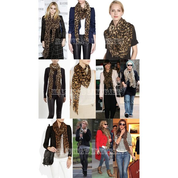 ALEXANDER MCQUEEN SCARF CASHMERE SILK SKULL AND ANIMAL PRINT 50" SQUARE - Picture 7 of 7